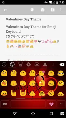 Valentines Day Keyboard android App screenshot 2